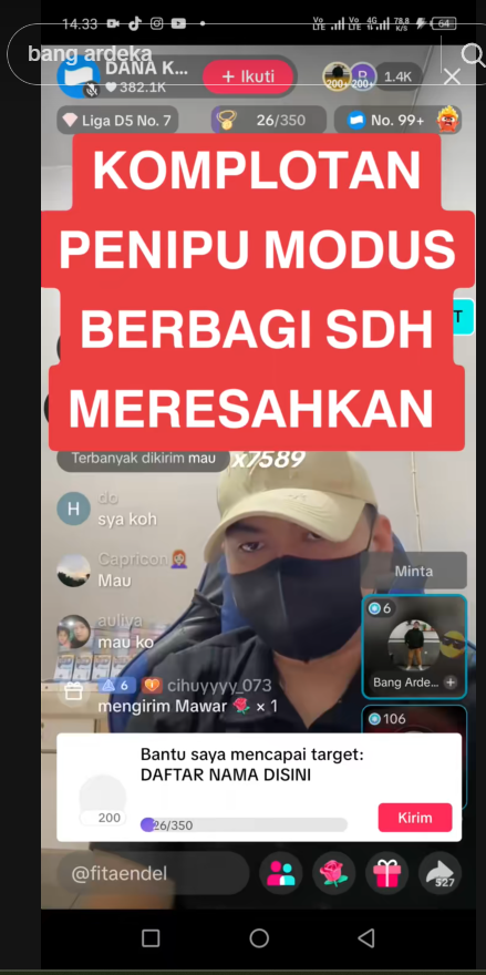 Penipuan Koko Berbagi